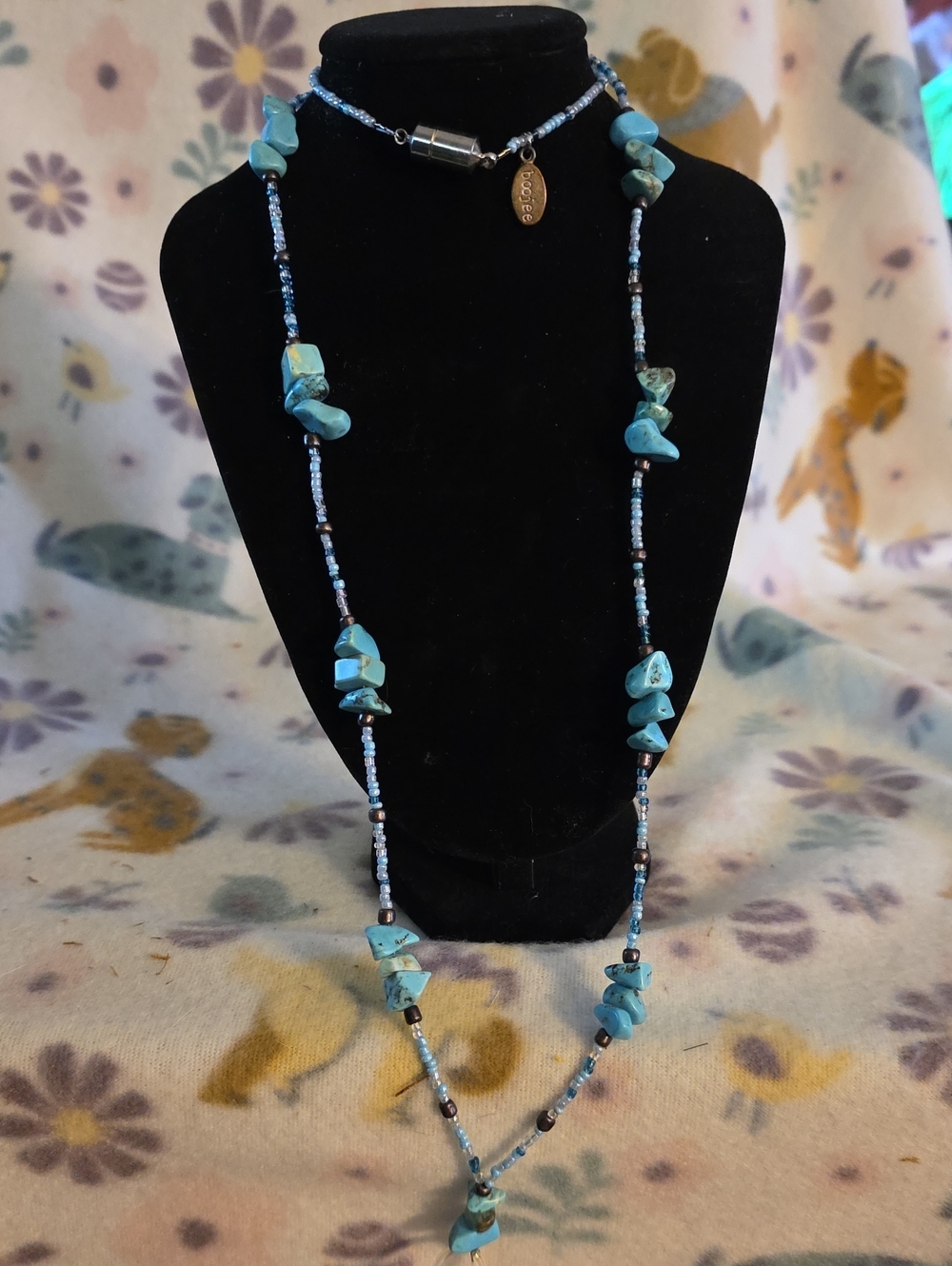 Boogie Handcrafted Turquoise Badge Holder